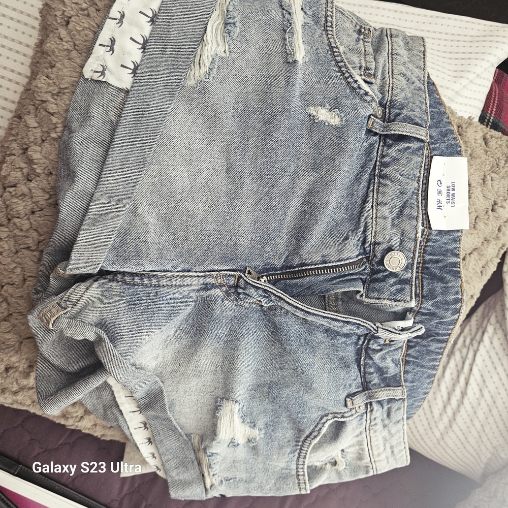 H&M Light Blue Denim Shorts